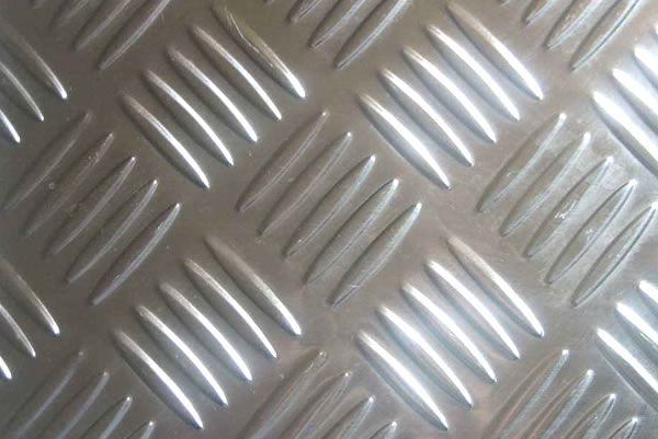 Checkered Aluminum Floor Plate with 5 bar chequers