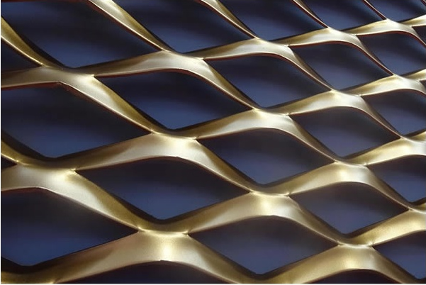 Anodized Aluminum Hexagonal Metal Mesh for Cladding Panels
