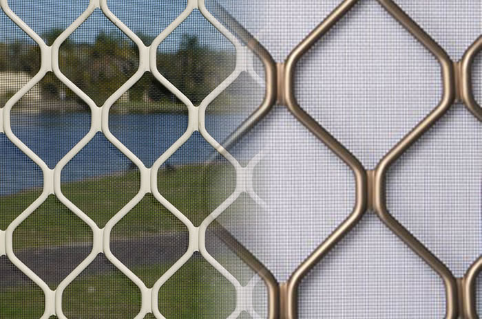 Anodized Aluminum Amplimesh Window Grille