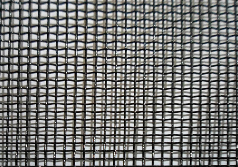 Aluminum Woven Mesh Black Vinyl Coated