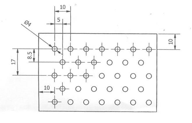 Aluminum Sheet (Perforated) Size 8' x 1.5mm