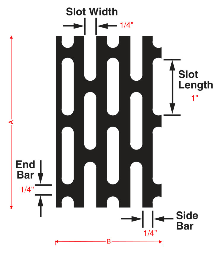 16 Gauge SS Slotted Sheet